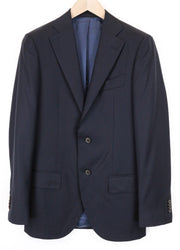 SUITSUPPLY Lazio Blueline Men Blazer UK36L Blue Pure Wool Single-Breasted Lined