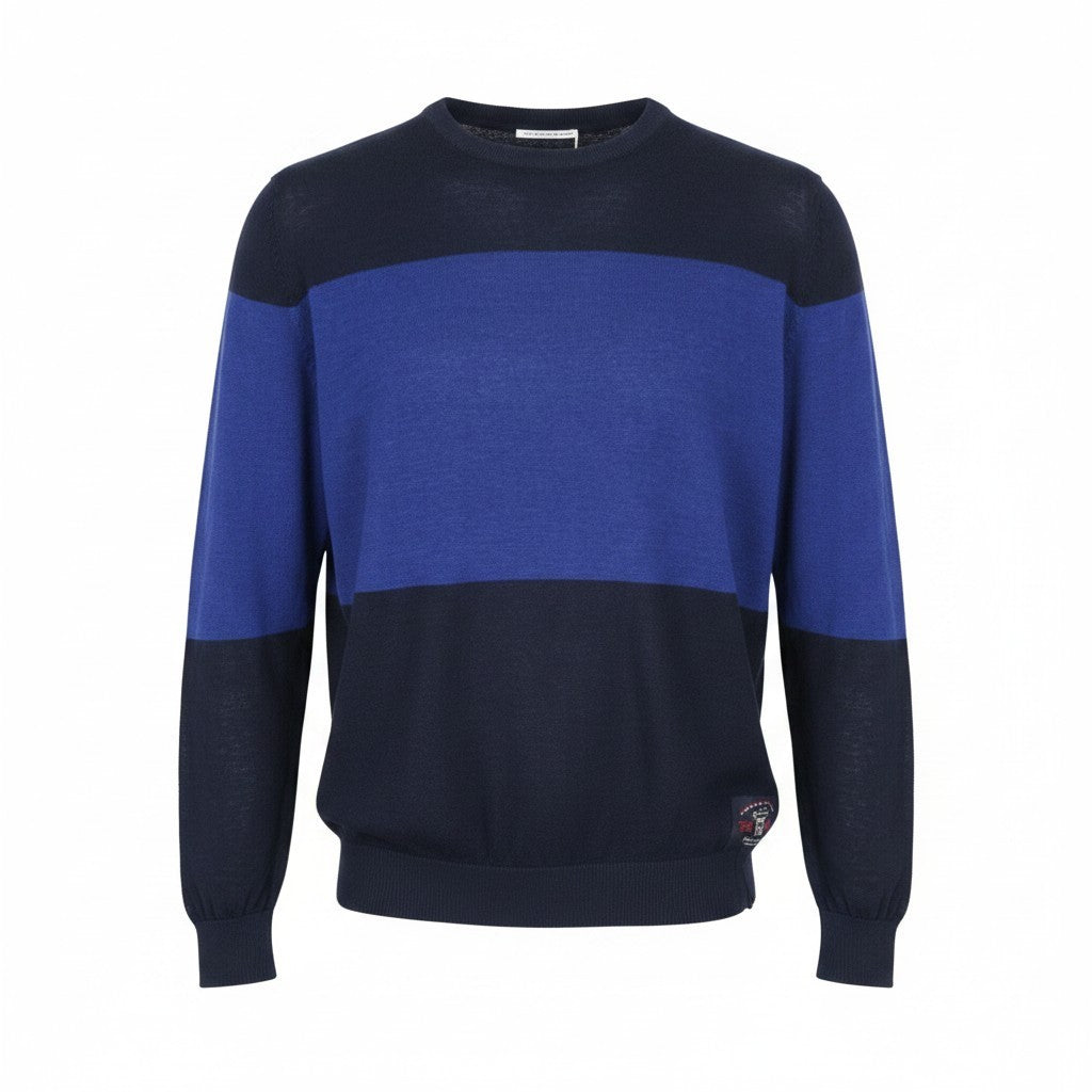 SCOTCH & SODA Ams Blauw Men Sweatshirt 2XL Linen Cotton Blue Long Sleeved