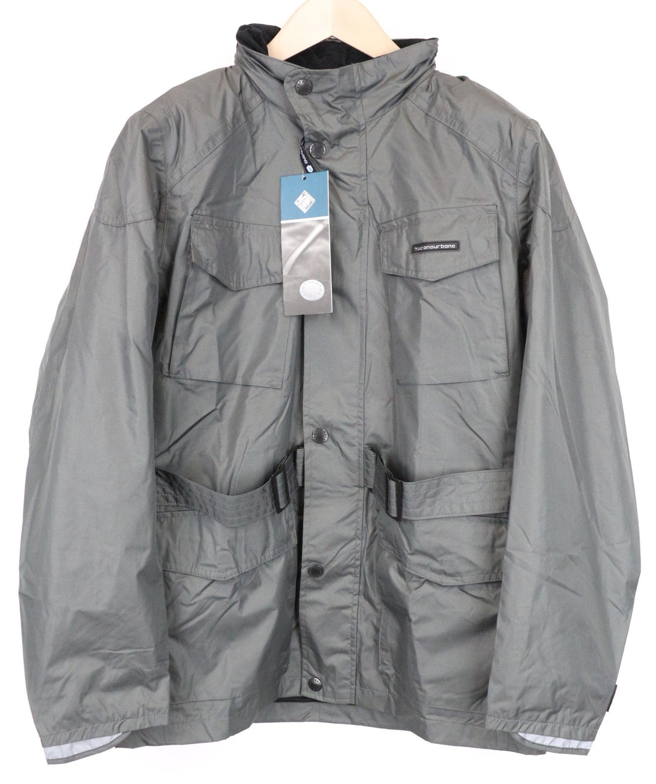 TUCANO URBANO New Tucanji Men Jacket M Grey Lined Waterproof WIndbreaker Moto