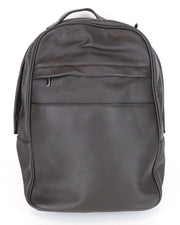 SUITSUPPLY Men Bag OS Brown Calf Leather Adjustable Straps Casual Backpack