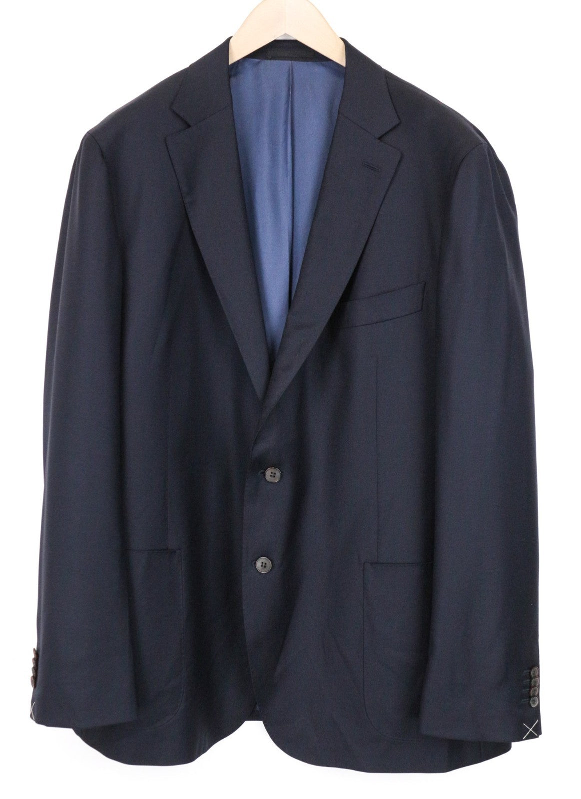 SUITSUPPLY Havana Blueline Men Suit UK54R Single-Breasted Blue Wool 2 Piece