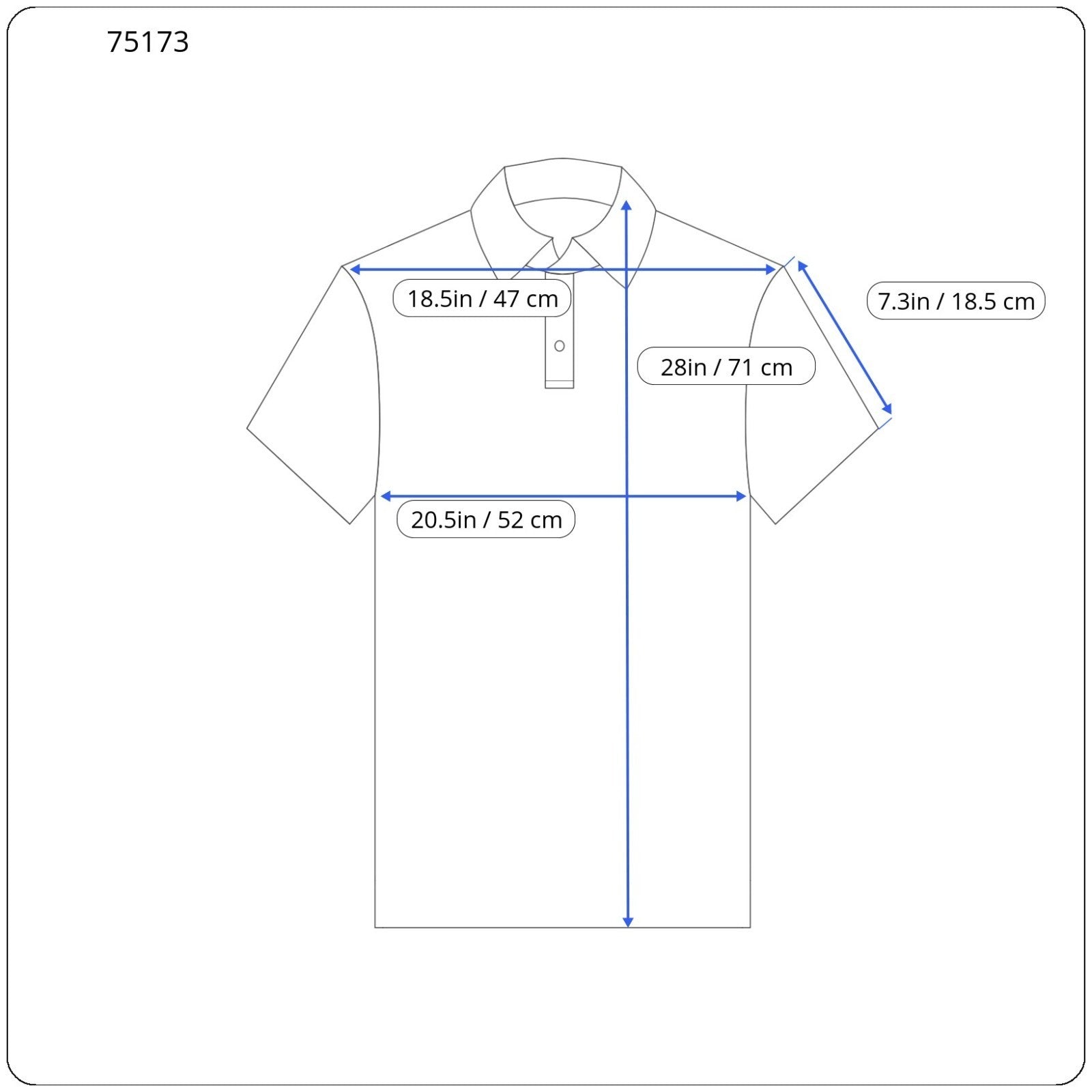 RICHMOND Men Shirt 48 M Blue Pure Cotton Short Sleeved Button-Up Collared