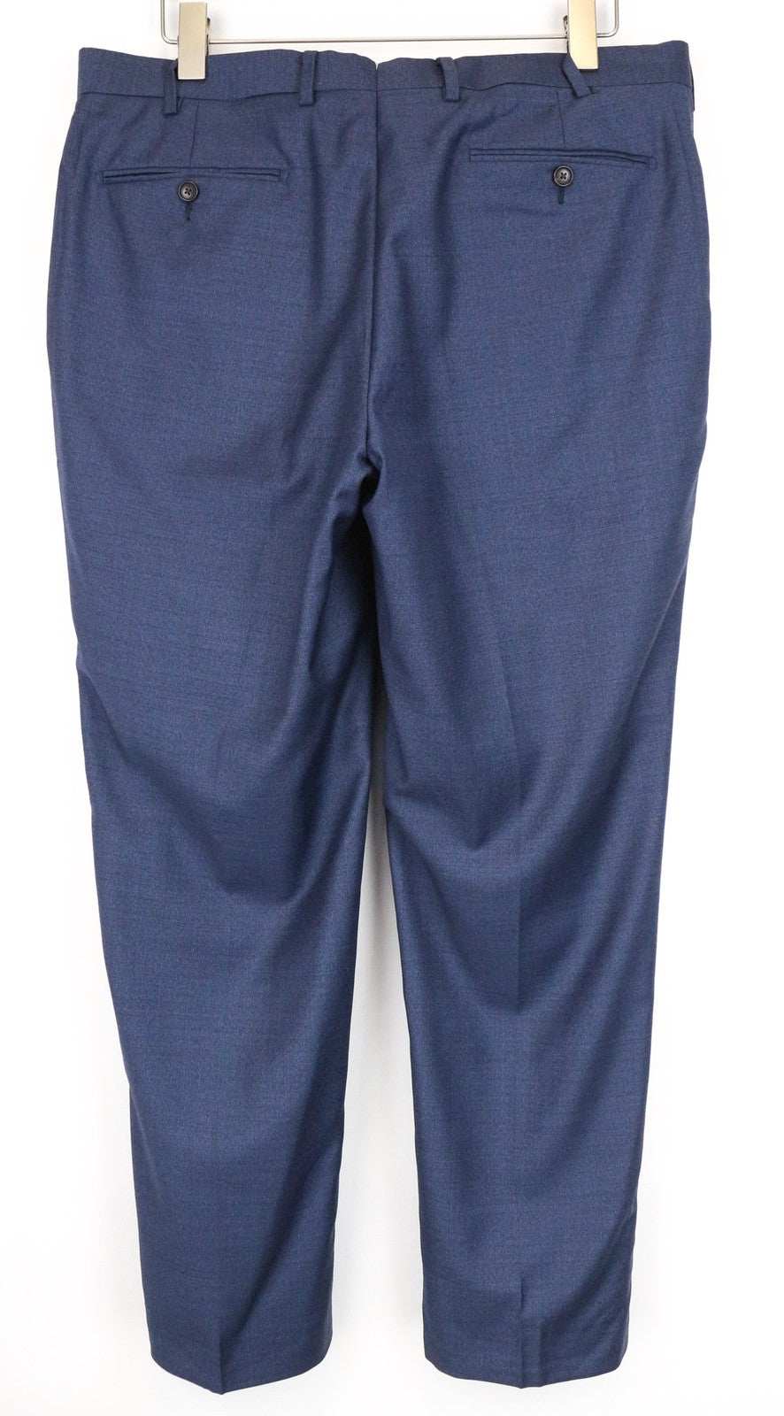 SUITSUPPLY Sienna Men Trousers UK44R Blue Pure Wool Pleated Classic Lined