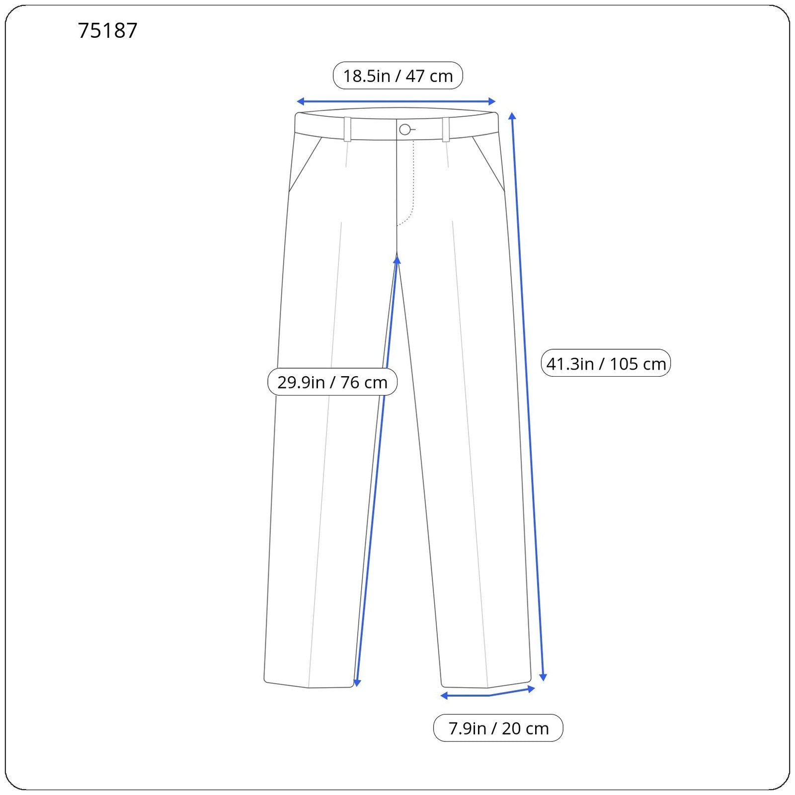 SUITSUPPLY Sienna Men Trousers UK44R Blue Pure Wool Pleated Classic Lined
