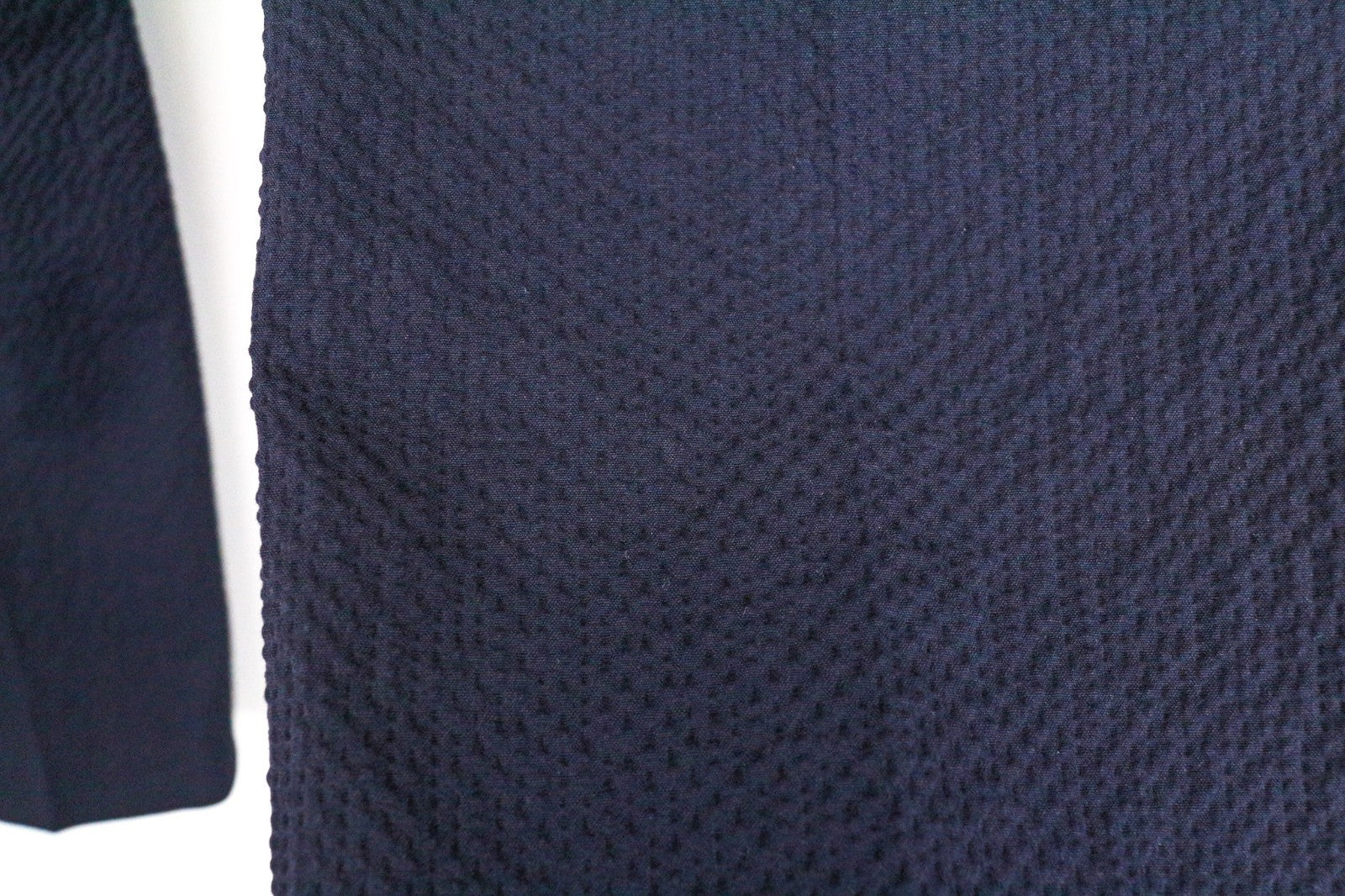SUITSUPPLY Soho Men Trousers UK42R Navy Blue Cotton Stretch Pleated Formal