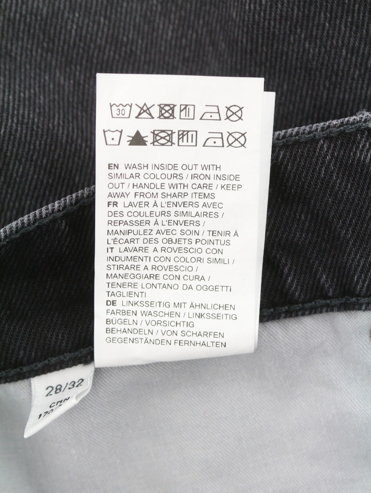 EYTYS Echo Sulphur Ultra Loose Women Jeans W28/L32 Washed Black RRP370