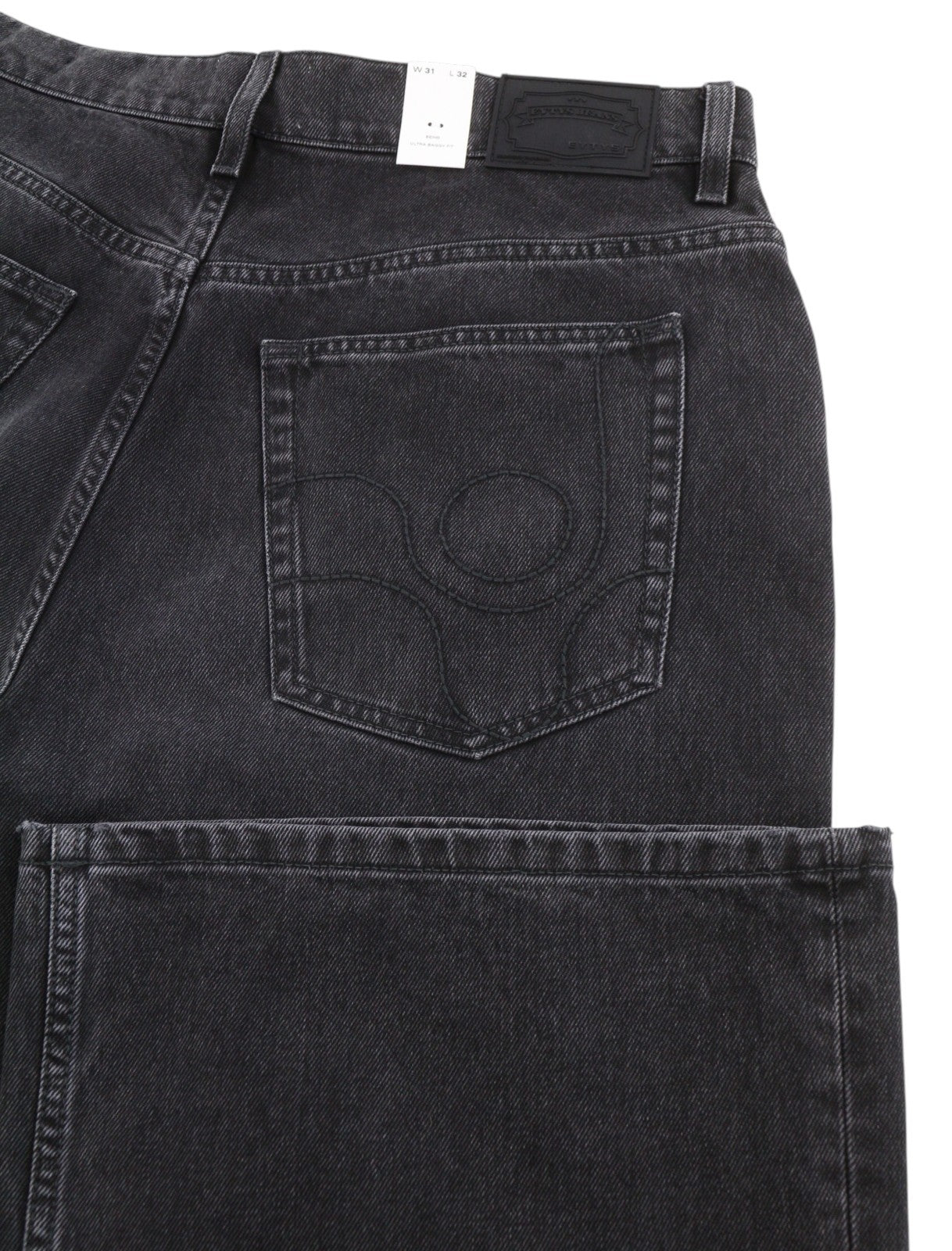 EYTYS Echo Sulphur Oversize Baggy Men Jeans W31/L32 Washed Black Unisex RRP370