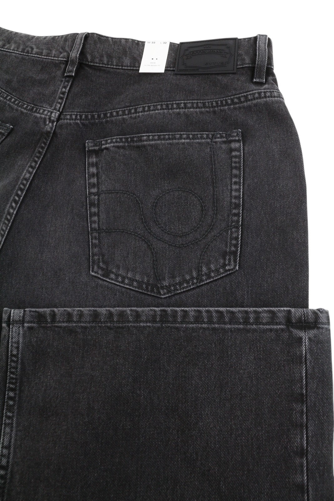 EYTYS Echo Sulphur Loose Fit Men Jeans W33/L32 Black Washed Unisex RRP370