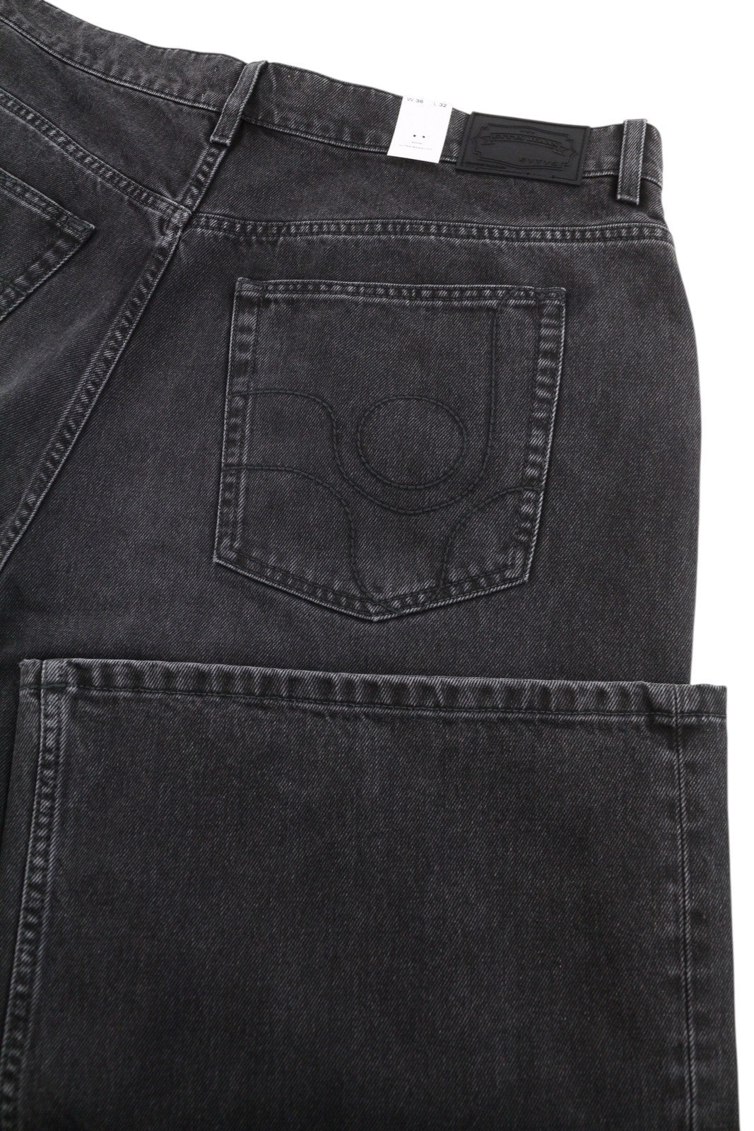 EYTYS Echo Sulphur Relaxed Baggy Men Jeans W36/L32 Black Fade Unisex RRP370