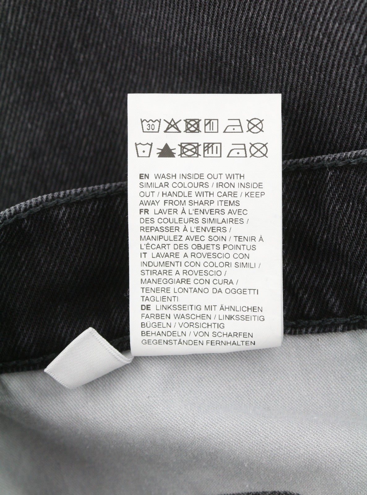 EYTYS Echo Sulphur Big Baggy Men Jeans W30/L32 Black Washed Unisex RRP370
