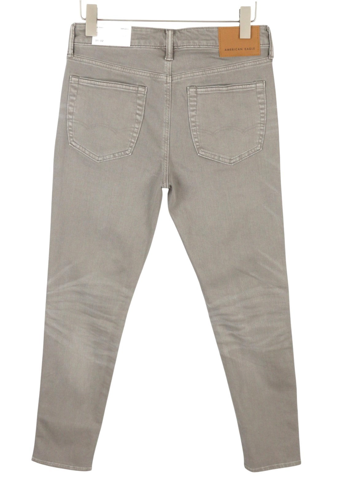 AMERICAN EAGLE OUTFITTERS Skinny Airflex+ Men Jeans W31/L32 Grey Faded Whisker