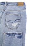 Jeans Tomgirl Slashed Sky Stretch