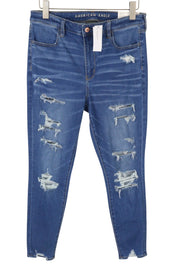 AMERICAN EAGLE OUTFITTERS Temp Tech Hi-Rise Women Jeans W32 Blue Jegging
