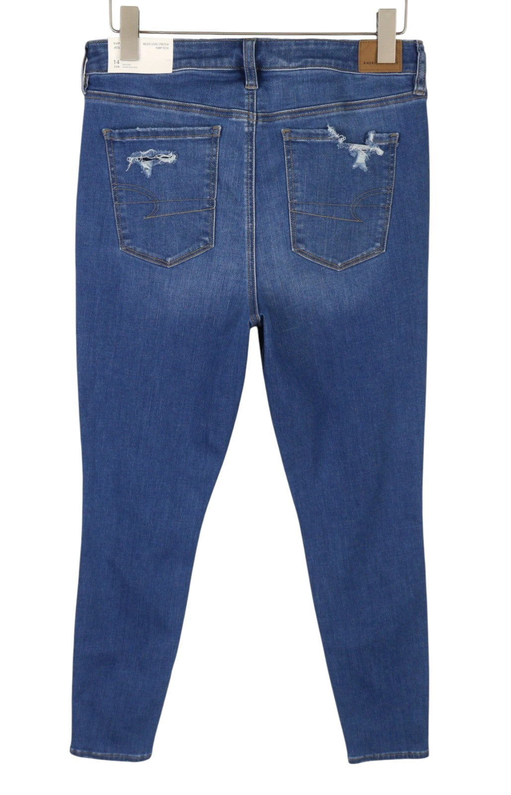 AMERICAN EAGLE OUTFITTERS Temp Tech Hi-Rise Women Jeans W32 Blue Jegging