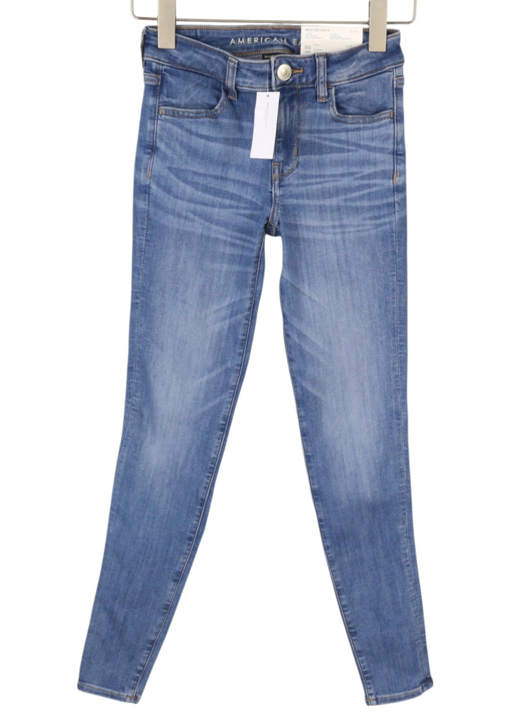 AMERICAN EAGLE OUTFITTERS Jegging Brilliant Women Jeans W24 Blue Stretch