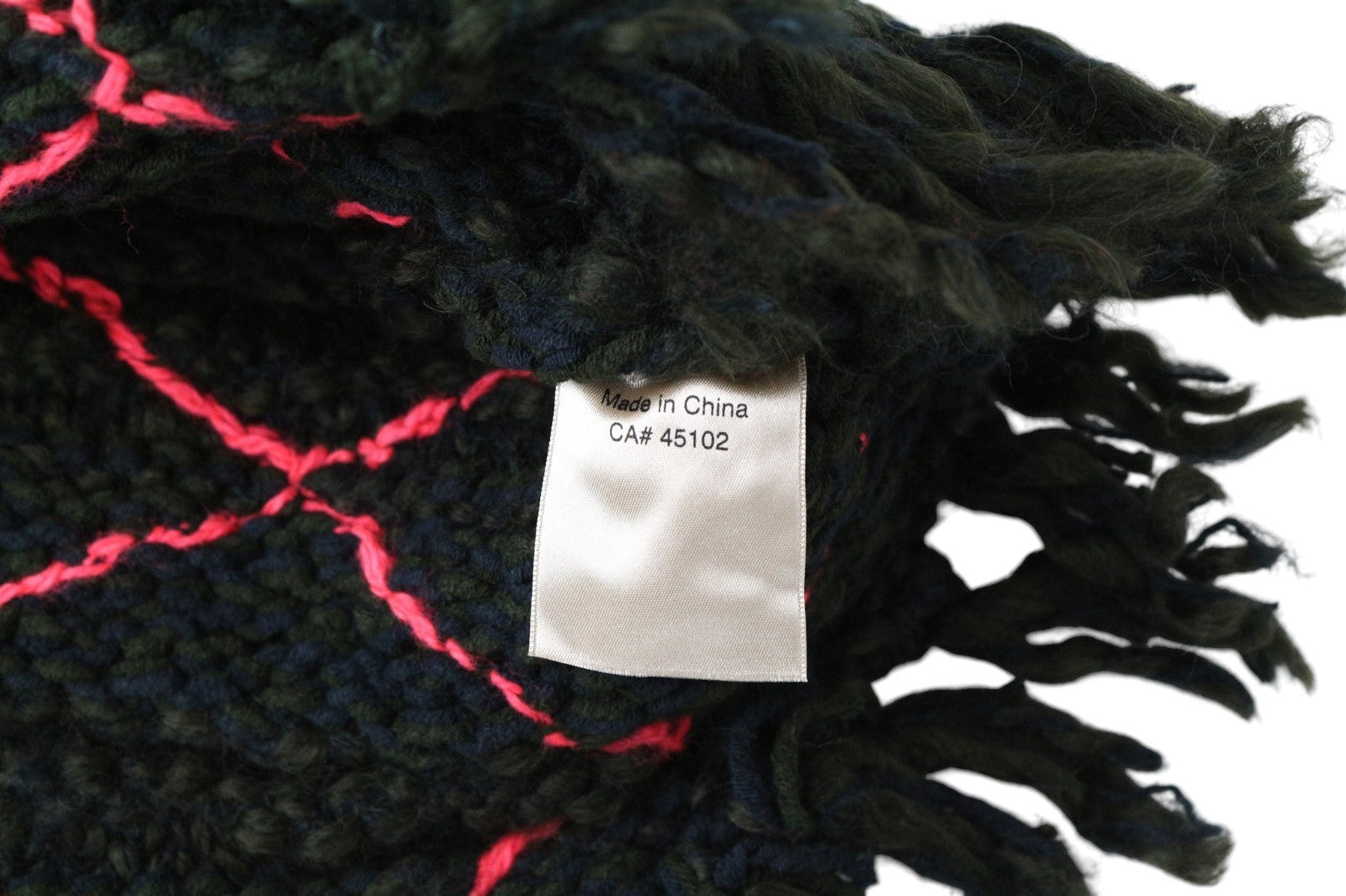 SCOTCH & SODA Ams Blauw Women Scarf OS Green Beige Patterns Knitted Tassels