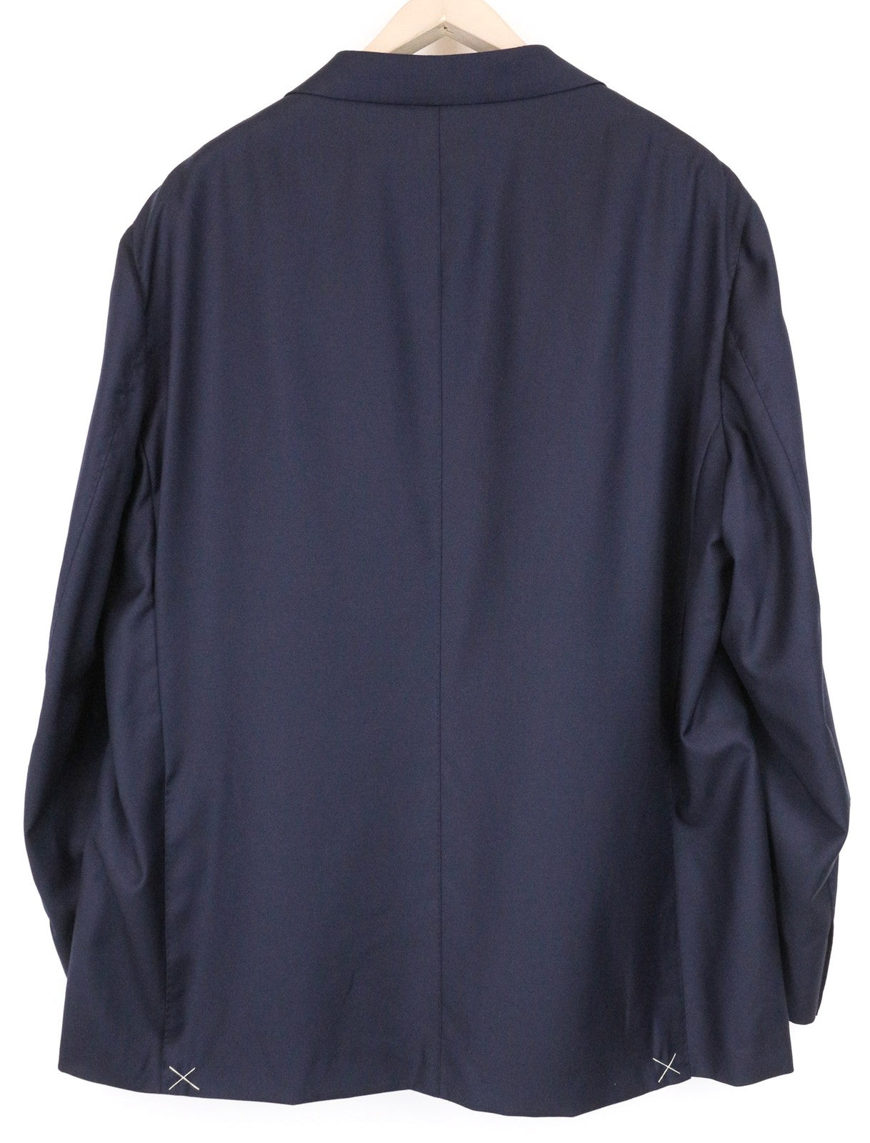 SUITSUPPLY La Spalla Men Blazer UK56R Navy Slim Melange Pure S110s Wool Twill