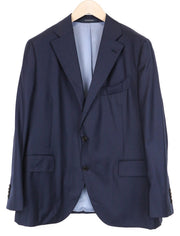 SUITSUPPLY La Spalla Men Blazer UK44S Navy Classic Formal Lined Slim Pure Wool