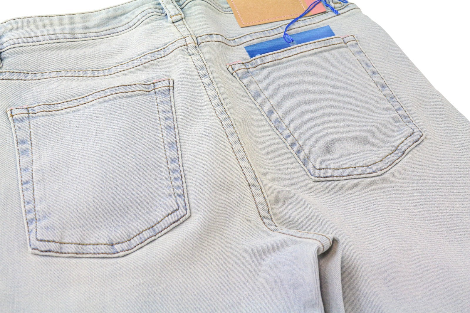 ACNE STUDIOS Climb Women Jeans W26/L32 Light Blue Skinny Fit Stretch Zippered