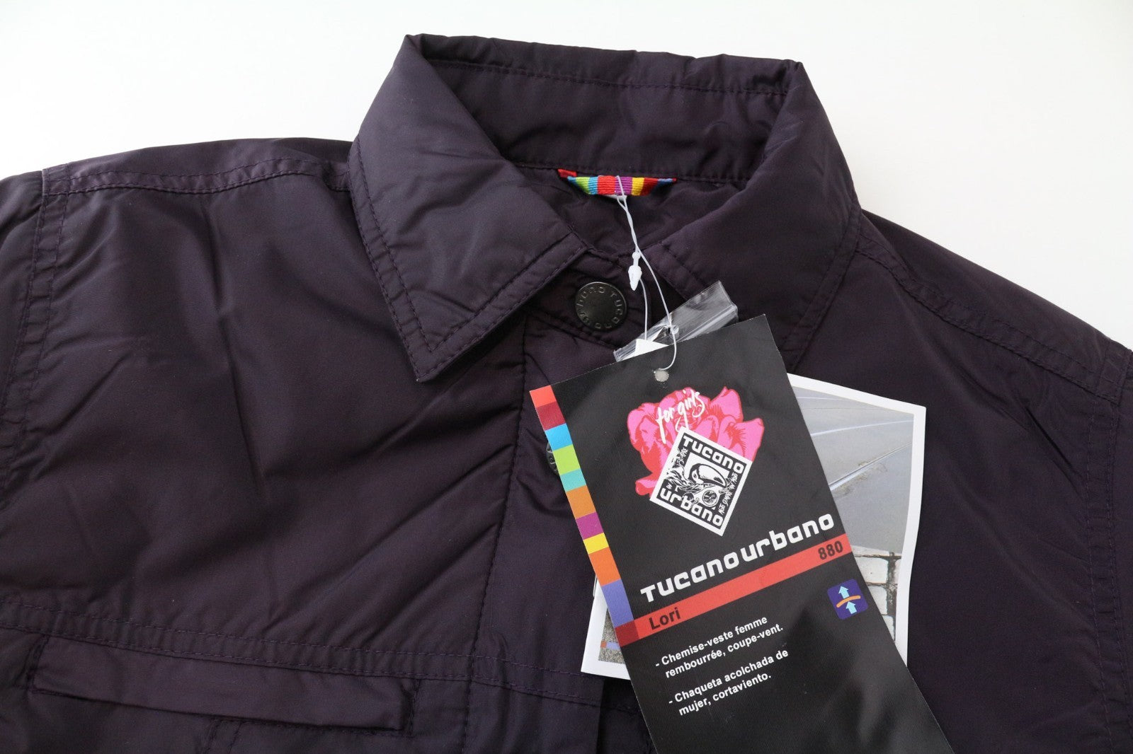 TUCANO URBANO Lori Women Jacket XS Blackberry Scooter Windpoof Breathable