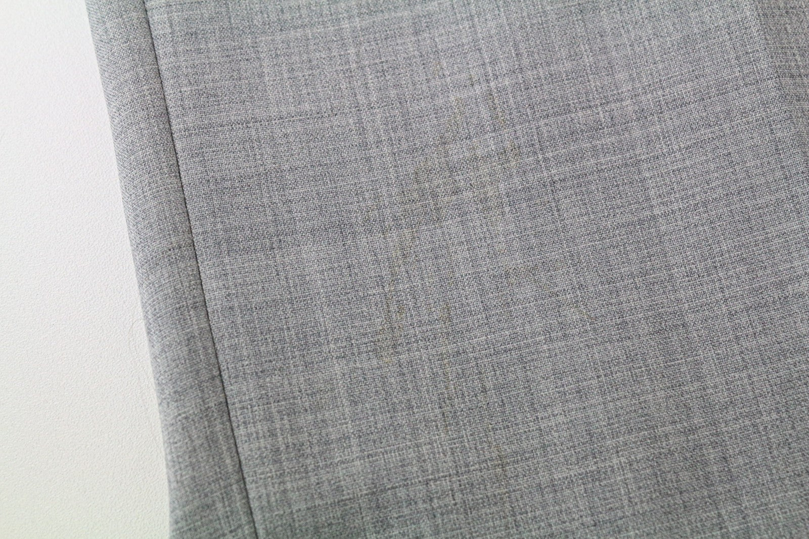 SUITSUPPLY Soho Turn Up Men Trousers UK44R Grey Melange Slim Wool Flat-Front