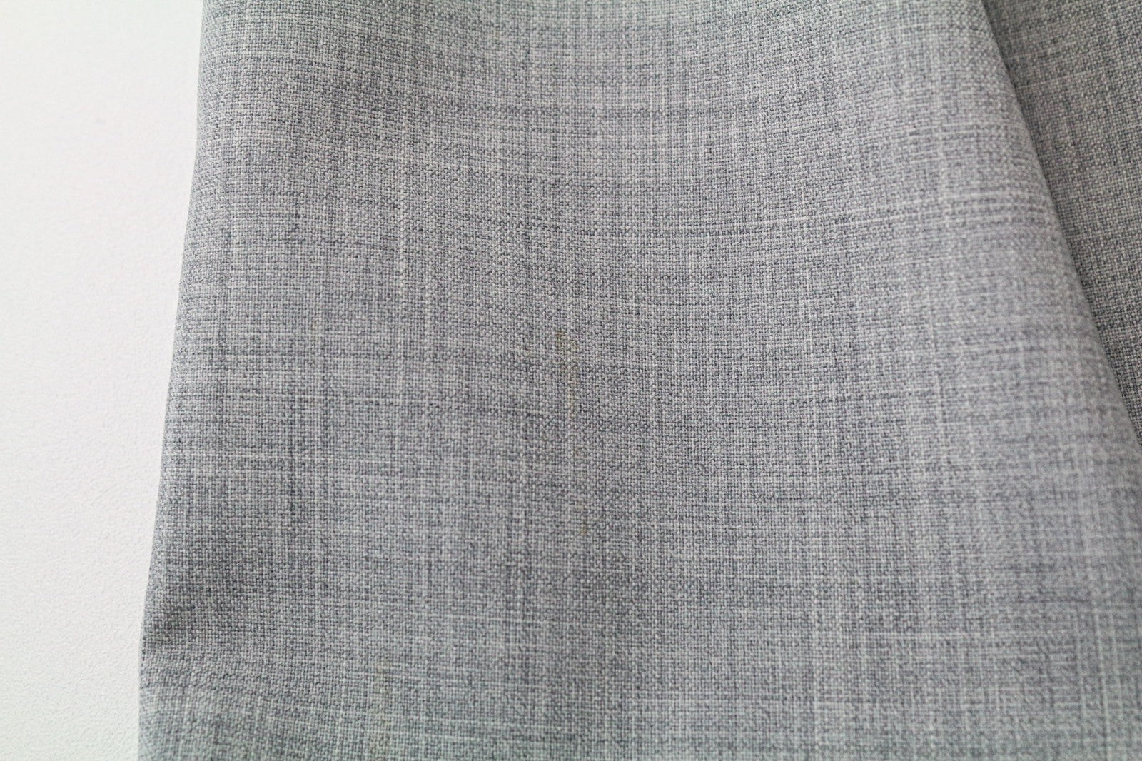 SUITSUPPLY Soho Turn Up Men Trousers UK44R Grey Melange Slim Wool Flat-Front