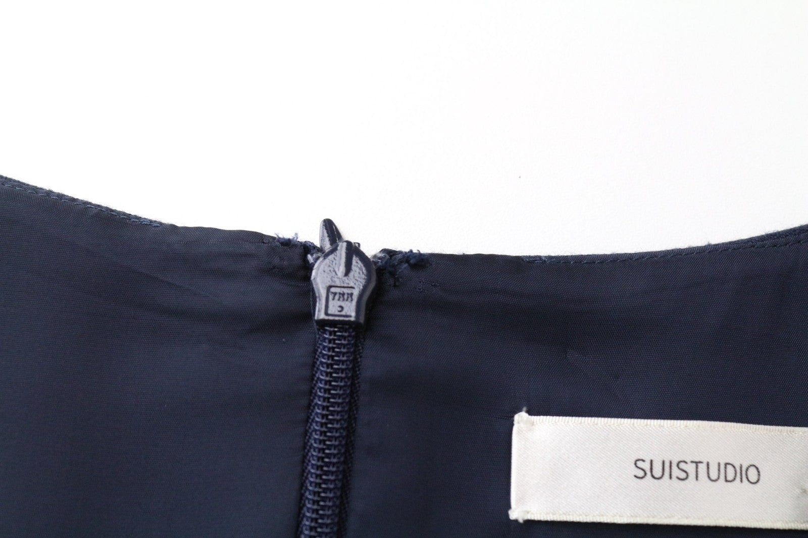 SUISTUDIO Camden Women Dress UK14R L Navy Formal Slim Wool Tunic Mini