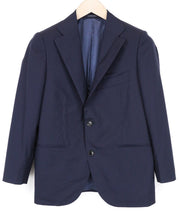 SUITSUPPLY La Spalla Men Blazer UK36S Blue Pure Wool Classic Notch Lapel