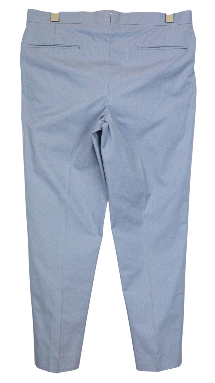 SUITSUPPLY Brescia Men Trousers UK38R Blue Pure Cotton Pleated Front Formal