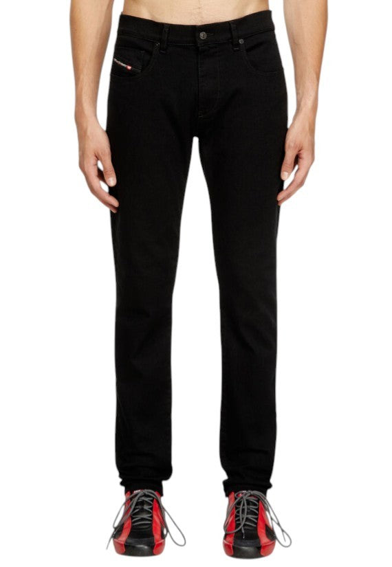 DIESEL 2019 D-Strukt 069YP Men's Jeans W29/L34 Black Mid Waist Slim Fit Zip Fly