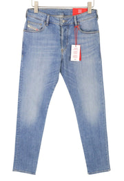 DIESEL D-Yennox 09F77 Men's Jeans W29/L32 Blue Faded Regular Fit Tapered Leg
