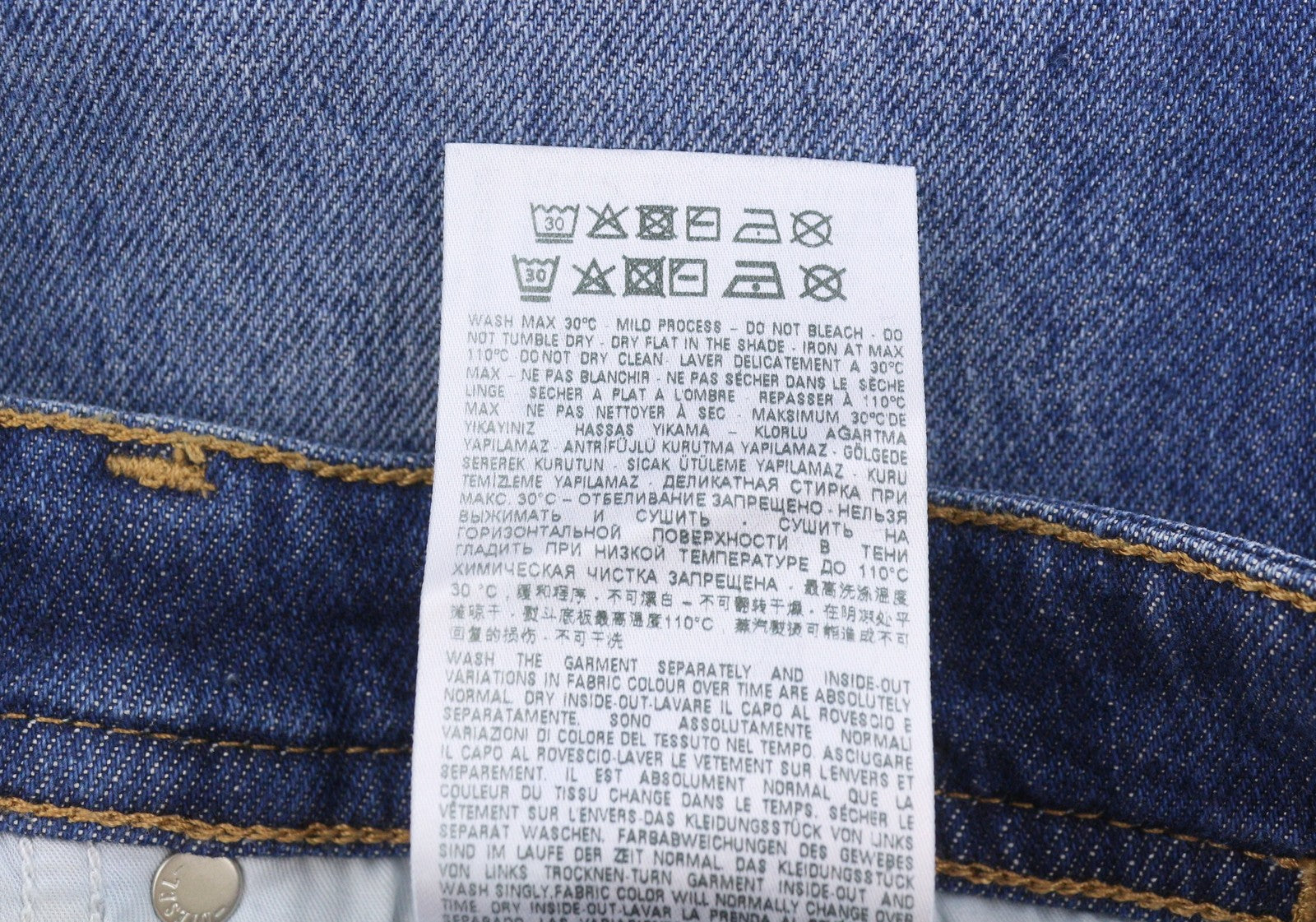 DIESEL 1979 Sleenker 0ENAH Men's Jeans W30/L32 Blue Faded Whiskers Skinny Fit