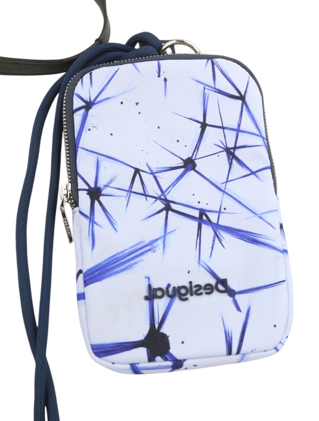 DESIGUAL Asterix Namibia Women's Bag OS Blue Black Pattern Reversible Tote
