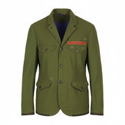 SCOTCH & SODA Men's Jacket M Green Embroidered Button-Up Lightweight