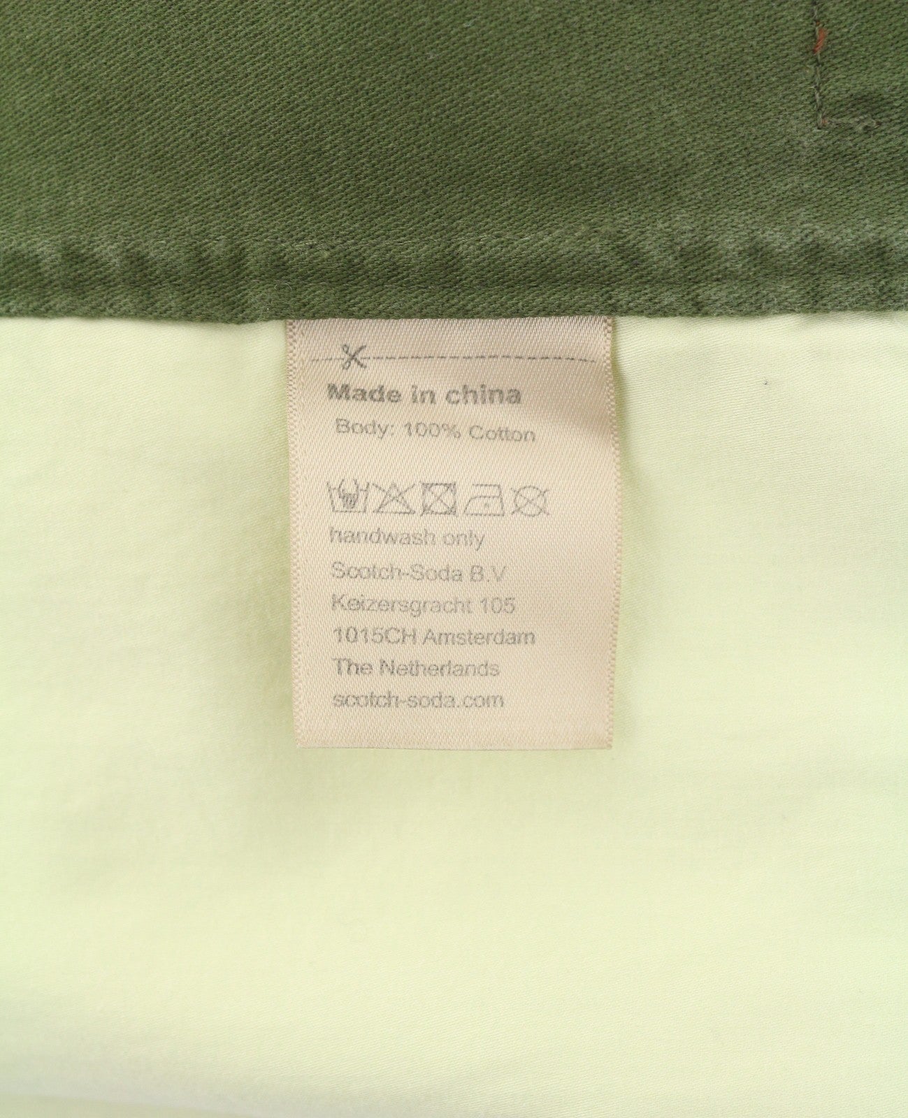 SCOTCH & SODA Men's Jacket M Green Embroidered Button-Up Lightweight