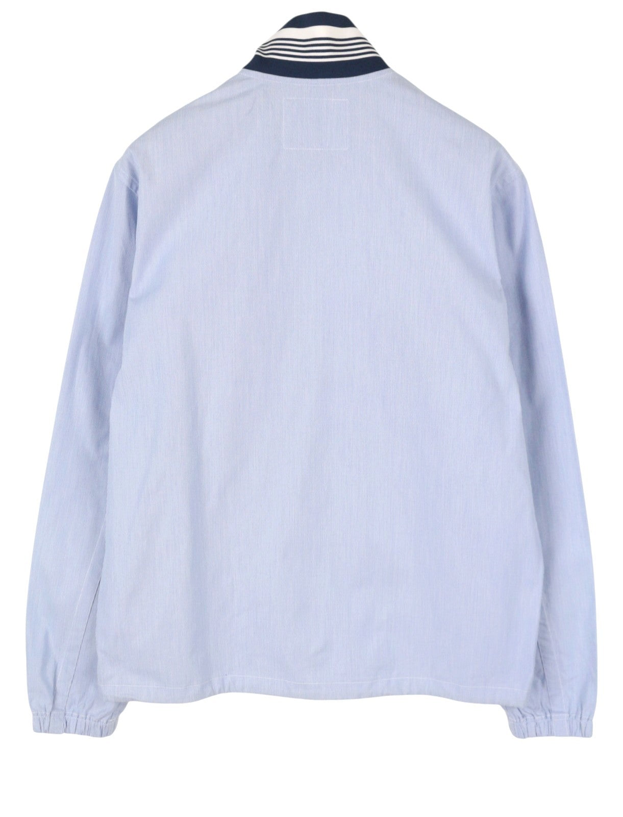 SCOTCH & SODA Men's Jacket M Blue Pinstriped High Neck Full Zip Lightweight