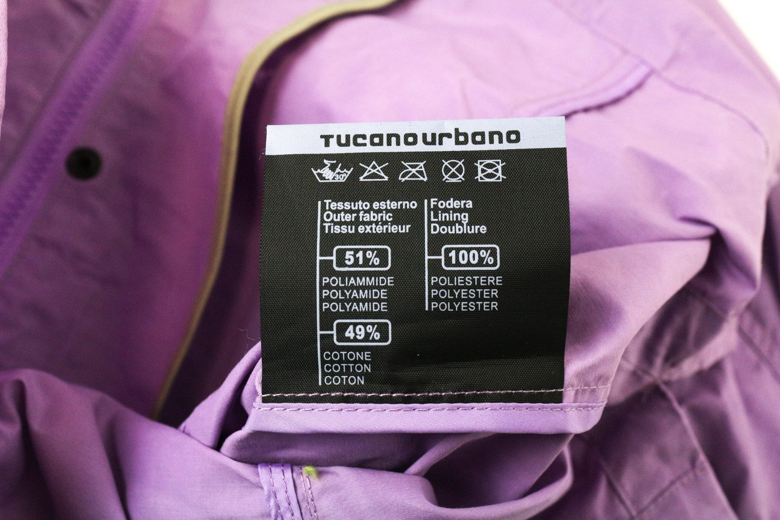 TUCANO URBANO Demetra Women Jacket IT42 L Purple Cotton Windproof Motorbike
