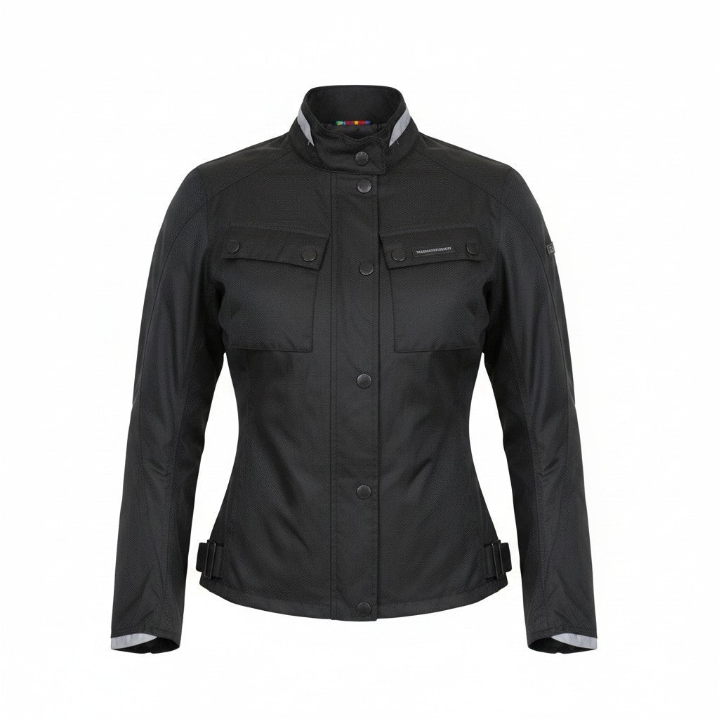 TUCANO URBANO Tina Women's Jacket XS Black Waterproof Windbreaker Motorbike