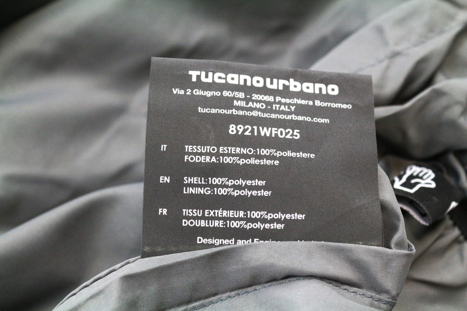 TUCANO URBANO Tina Women's Jacket XS Black Waterproof Windbreaker Motorbike