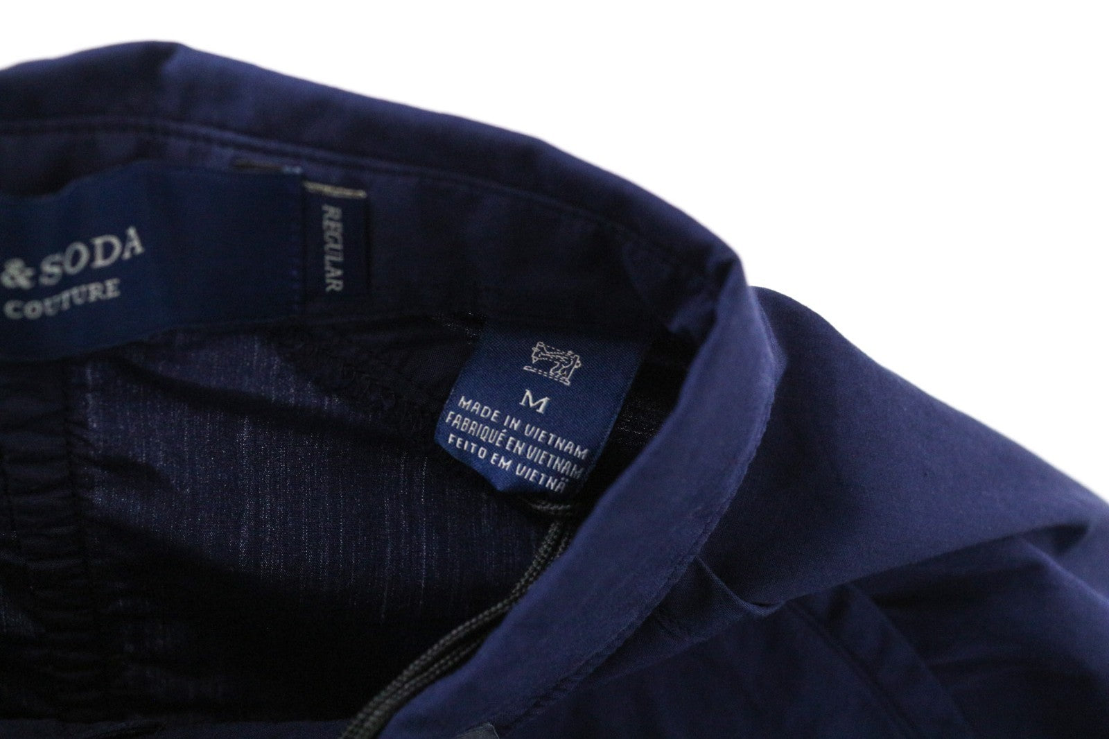 SCOTCH & SODA Ams Couture Men Shirt M Dark Blue Cotton Long Sleeve Button-Up