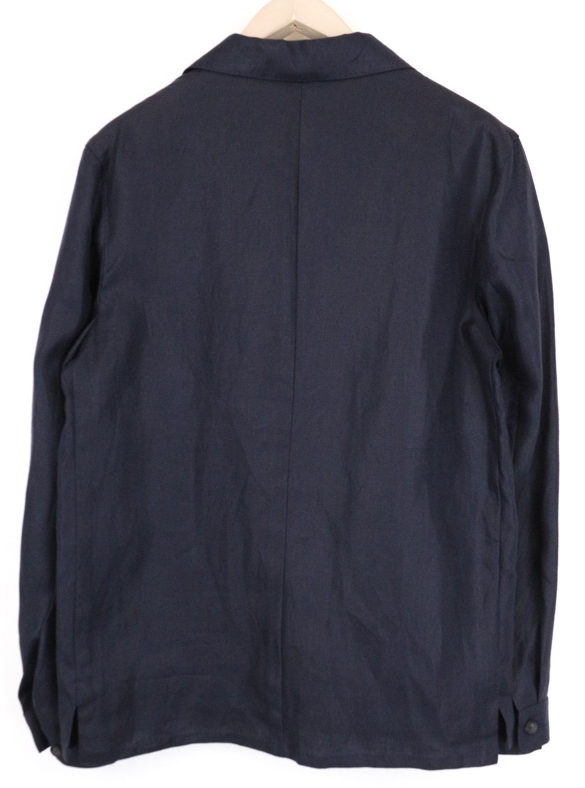 SUITSUPPLY Walter Men Blazer UK36R Blue Linen Lightweight Shacket Overjacket