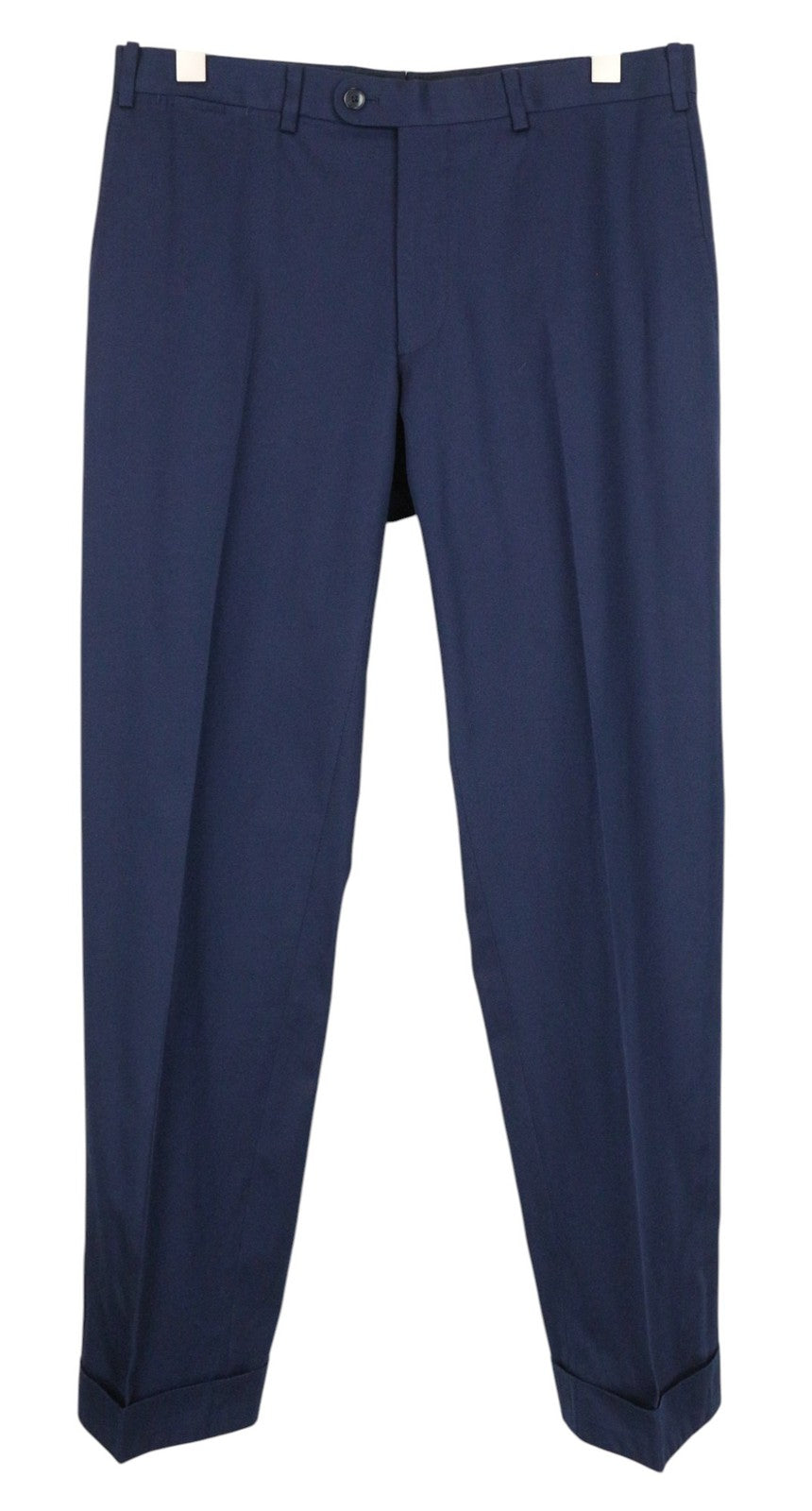 SUITSUPPLY La Spalla Men Suit UK38R Classic Lined Pure Cotton Blue 2 Piece
