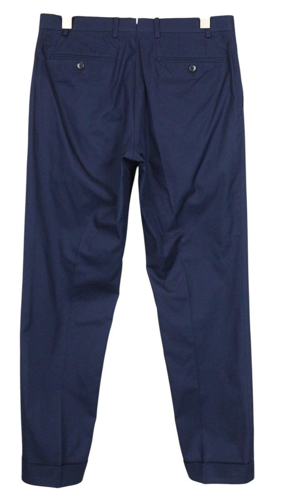 SUITSUPPLY La Spalla Men Suit UK38R Classic Lined Pure Cotton Blue 2 Piece