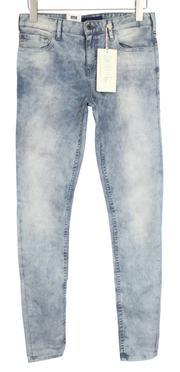 SCOTCH & SODA Skim Men Jeans W29/L34 Blue Skinny Stretch Irregular Wash Zipped