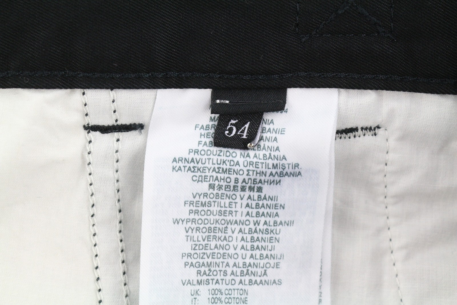 DIESEL P-Argym Men Trousers 54 W37 Black Roomy Knees Cargo RRP225