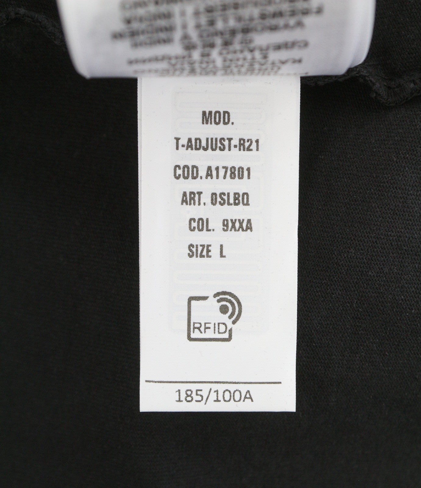 DIESEL T-Adjust-R21 Men T-Shirt L Black Tie-Dyed Print Crew Neck Short Sleeved