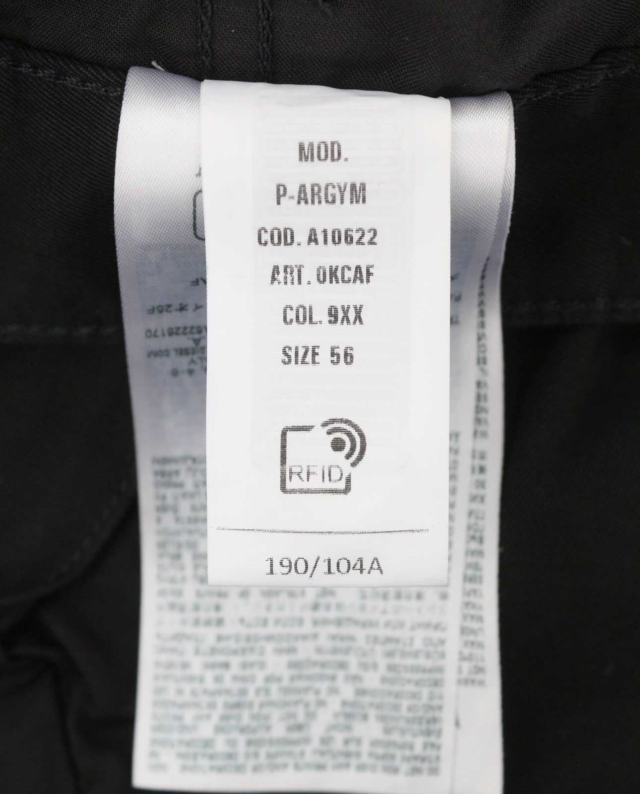 DIESEL P-Argym Men Trousers 56 W39 Black Roomy Knees Cargo RRP225