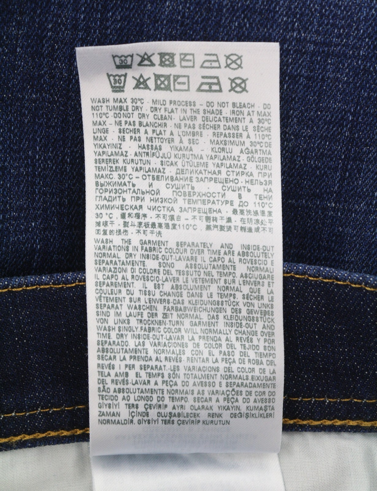 DIESEL 2023 D-Finitive 09F89 Men Jeans W34/L30 Blue Faded Tapered Fit RRP150