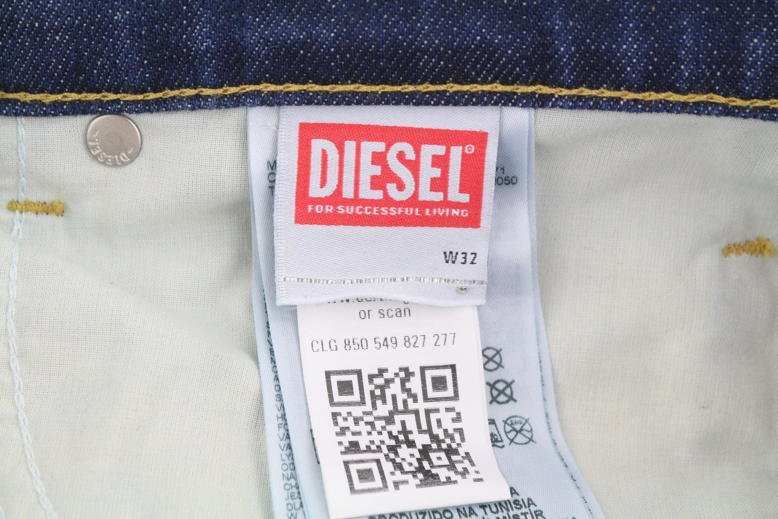 DIESEL 2019 D-Strukt R917I Men Jeans W32/L32 Blue Faded Distress Slim RRP195