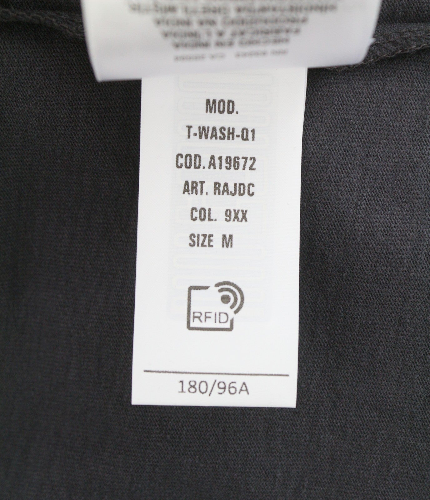 DIESEL T-Wash-Q1 Men T-Shirt M Grey Faded Patterned Oversized Short Sleeve